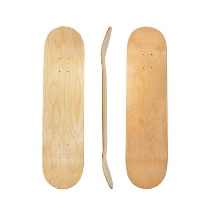 Des plans de planche à roulettes en blanc de forme personnalisée pas cher Canada Maple professionnel 1