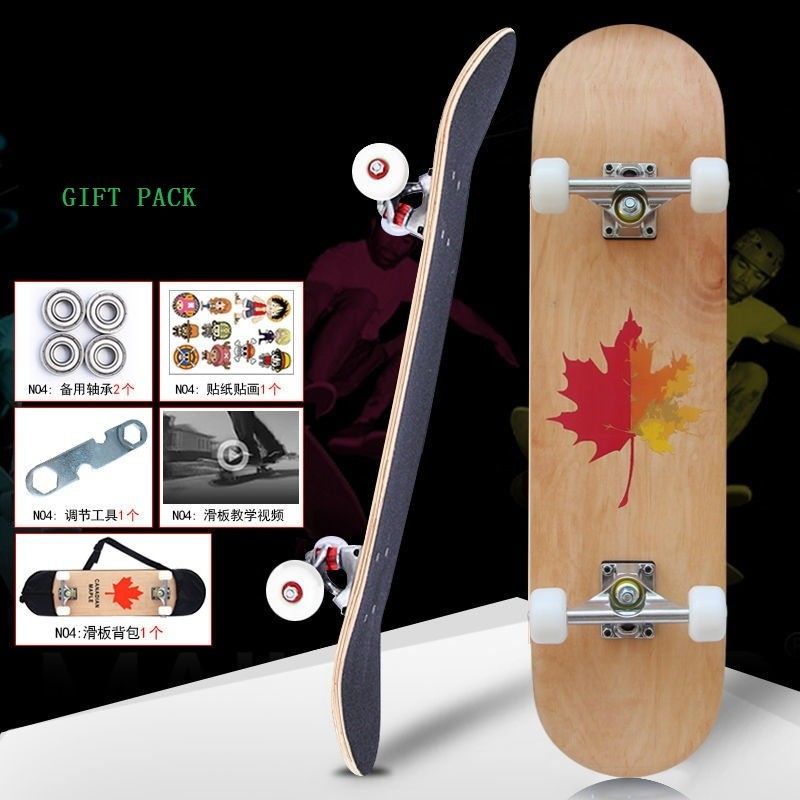 Skateboards complets sur mesure haut de gamme pour les sports extrêmes en plein air résistant à l'usure
